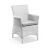 Mateus White loom Tuscan Synthetic cane chair