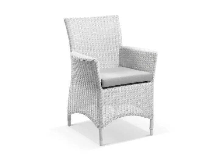 Mateus White loom Tuscan Synthetic cane chair