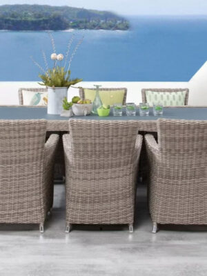 Savannah 8 Seater Synthic Cane Dining Set