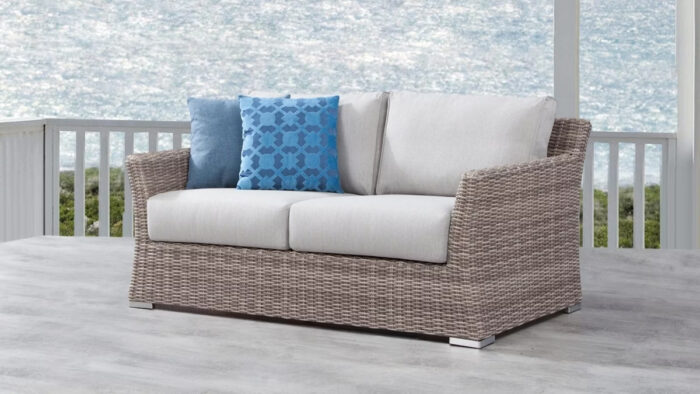 Savannah Outdoor 2 Seater Sythetic Cane Sofa 1