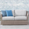 Savannah Outdoor 2 Seater Sythetic Cane couch