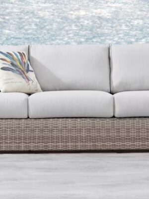 Savannah Outdoor Synthetic Cane 3 Seater sofa