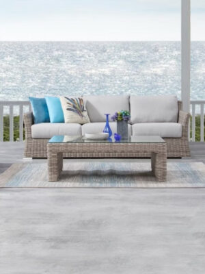 Savannah Outdoor Synthetic Cane sofa suite 3 2 1