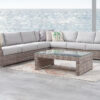 Savannah large Sythetic Cane 3 3 corner lounge set 2