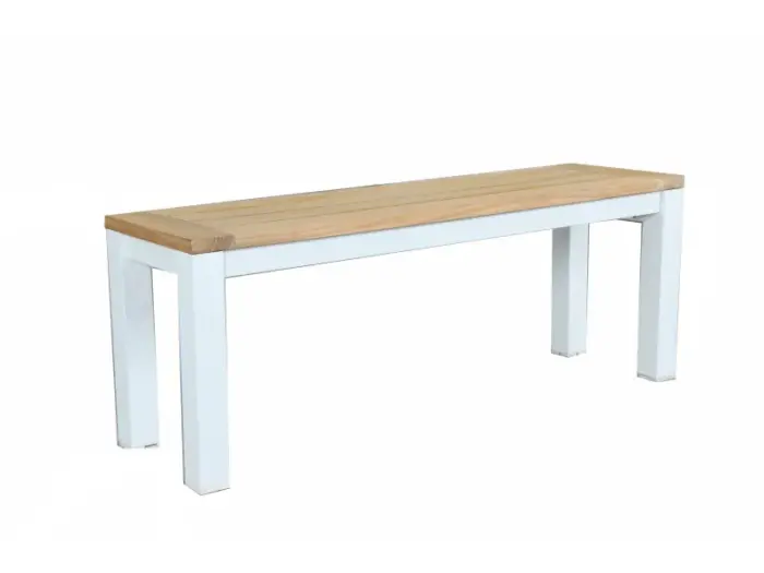 outdoor bench corfu120 white 2