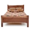 rustic live edge walnut slab bed 3