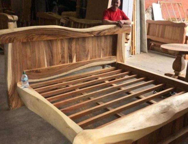 Live Edge Kids Bed Base