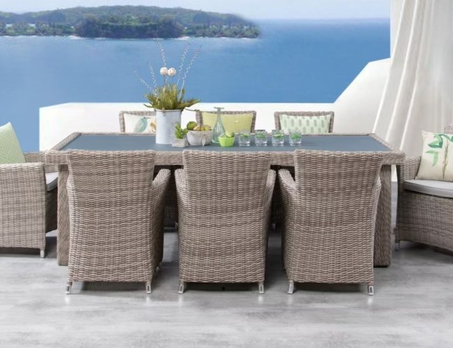 Savannah 8 Seater Synthic Cane Dining Set