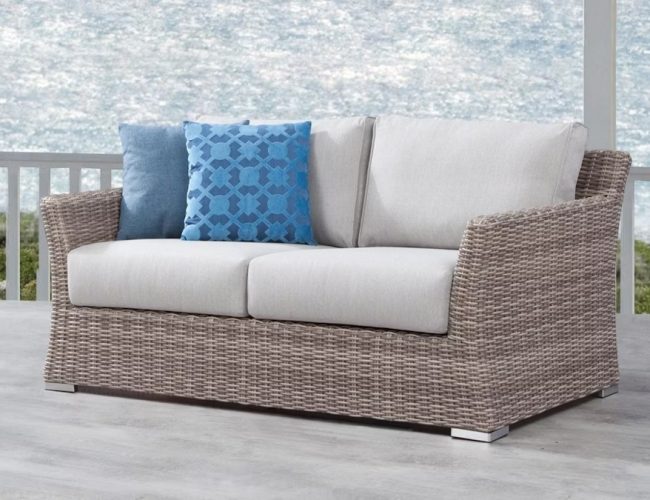 Savannah Outdoor 2 Seater Sythetic Cane Sofa 1