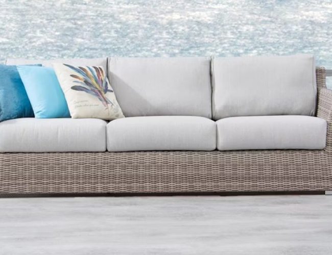 Savannah Outdoor Synthetic Cane 3 Seater sofa